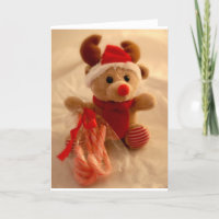 Beanie reindeer & candy cane