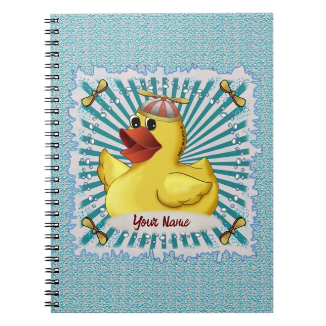 Beanie Rubber Duck  Notebook (Front)