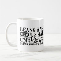 "Beans and Brew Coffee Bar" Mug