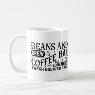 "Beans and Brew Coffee Bar" Mug