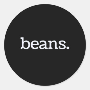 Beans Classic Round Sticker