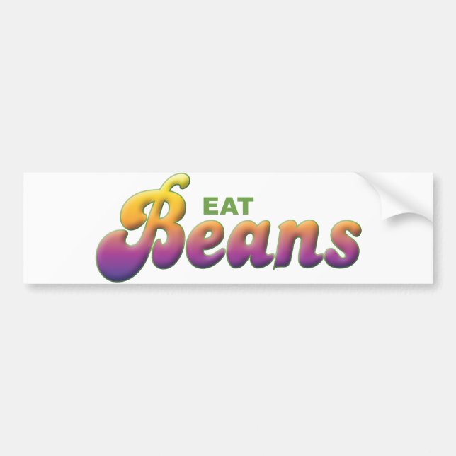 Beans, Eat Bumper Sticker (Front)