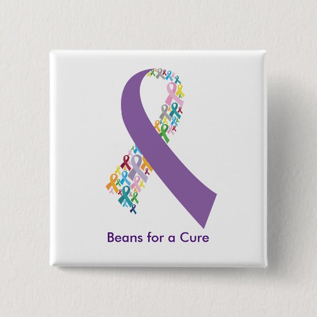 Beans for a Cure Button (Front)