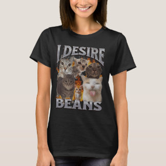 Beans Funny Cat Meme Bootleg Graphic T-Shirt