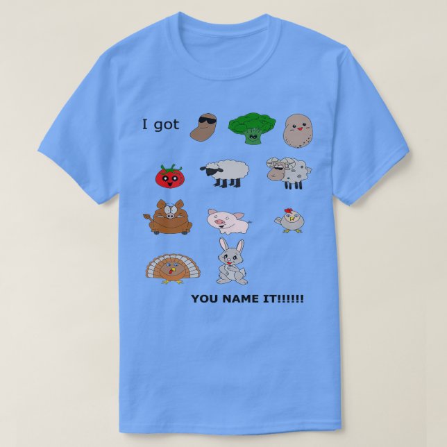 Beans Greens Potatoes Tomatoes Rap  T-Shirt (Design Front)