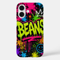 BEANS Neon Graffiti Street Art