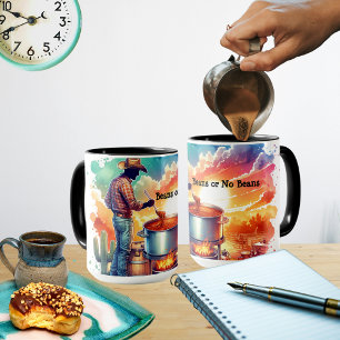 Beans or No Beans Chilli Cooking Cowboy 1 Mug