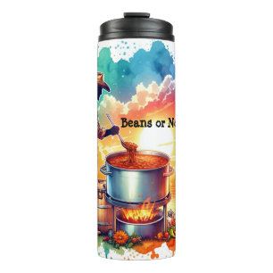 Beans or No Beans Chilli Cooking Cowboy 1 Thermal Tumbler