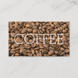 Beans Simple Big Word Coffee Loyalty Card