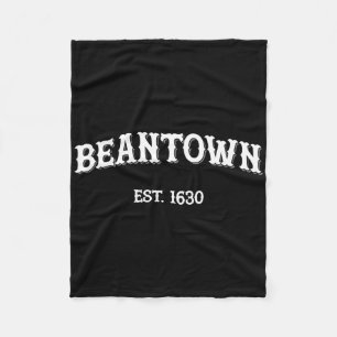 Beantown Boston Machusetts Baked Beans New England Fleece Blanket