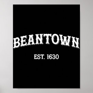 Beantown Boston Machusetts Baked Beans New England Poster