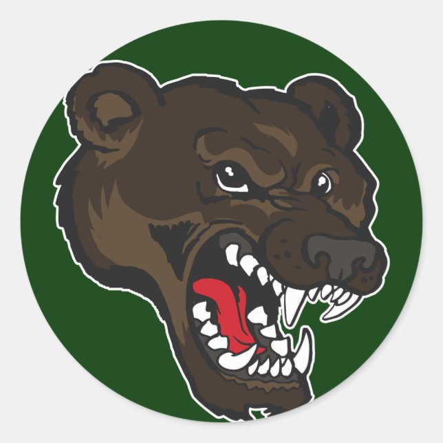 Bear-01 Classic Round Sticker (Front)