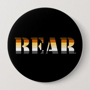 BEAR 10 CM ROUND BADGE