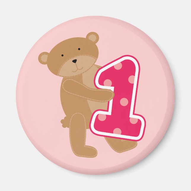 Bear 1st Birthday T-shirts and Gifts Magnet (Front)
