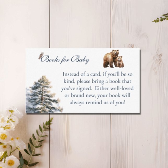 Bear Adventure Snow Mountain Bearly Books For Baby Enclosure Card (Creator Uploaded)