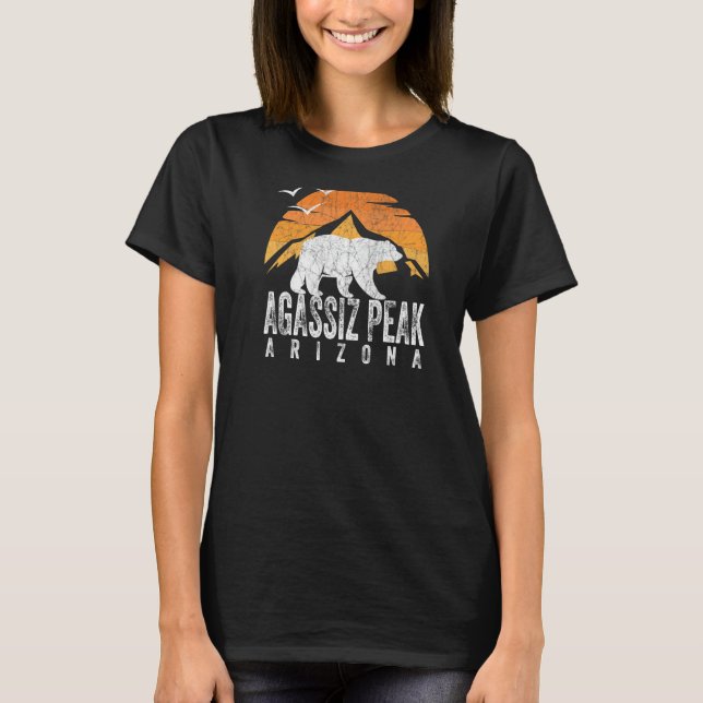 Bear Agassiz Peak Arizona Bear Wildlife Sunset Aga T-Shirt (Front)