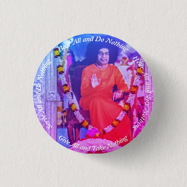 Bear all 3 cm round badge (Front)