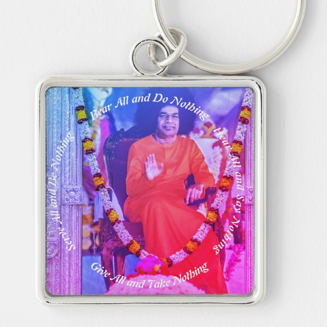 Bear all Porte-Clés Carré premium Grand - Key Ring (Front)