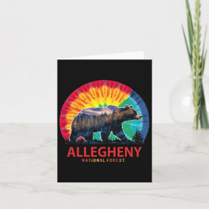 Bear Allegheny National Forest Pennsylvania Hiking Card