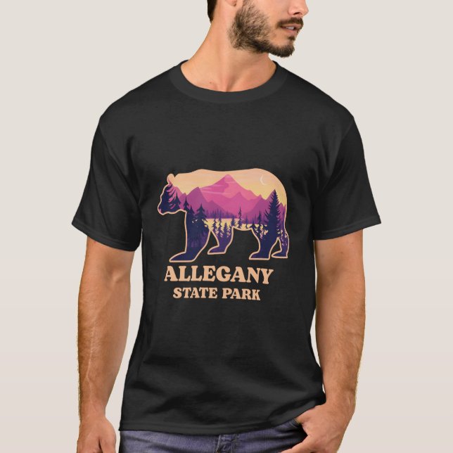 Bear Allegheny National Forest Pennsylvania Hiking T-Shirt (Front)