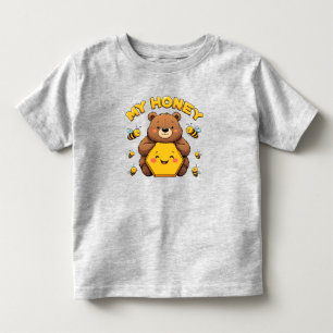 🐻 Bear And Bees Shirt For Toddler Birthday Gift