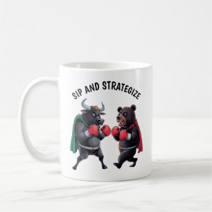 Bear and Bull Personalised Coffee Mug