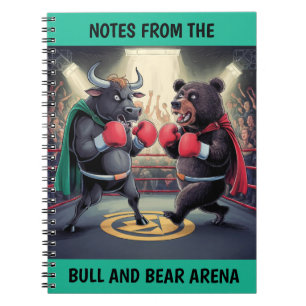 Bear and Bull Personalised Notebook