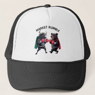 Bear and Bull Personalized Trucker Hat