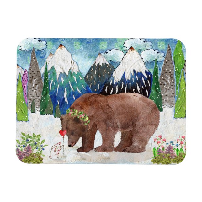 BEAR AND BUNNY BY TRISTAN BERLUND MAGNET (Horizontal)