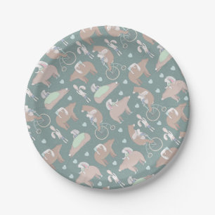 Bear and Bunny Paper Plate
