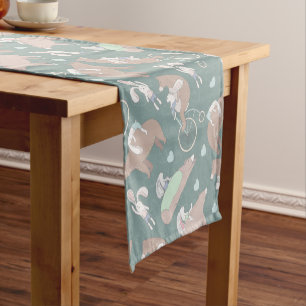 Bear and Bunny Short Table Runner