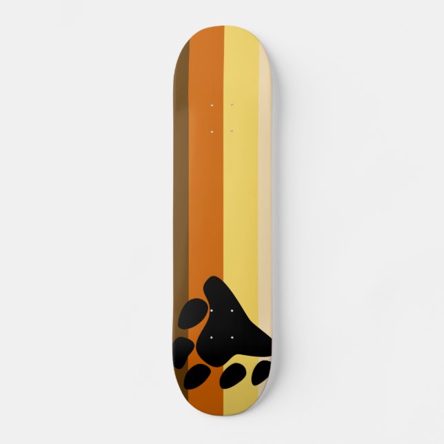 Bear and Cub Community LGBT Gay Pride Flag Skateboard (Front)