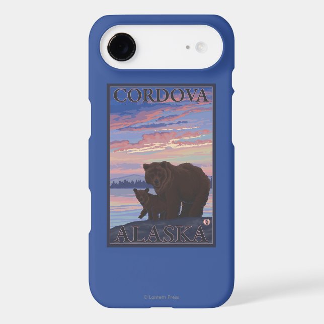 Bear and Cub - Cordova, Alaska Case-Mate iPhone Case (Back)