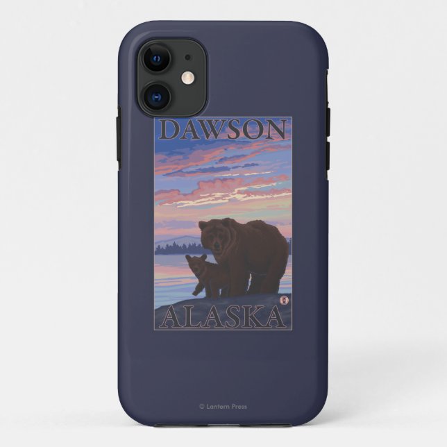 Bear and Cub - Dawson, Alaska Case-Mate iPhone Case (Back)