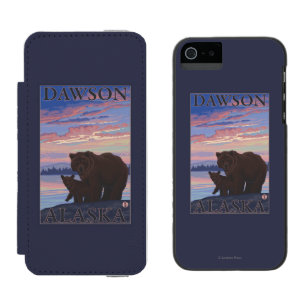 Bear and Cub - Dawson, Alaska Incipio Watson™ iPhone 5 Wallet Case
