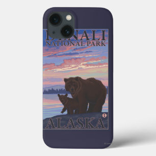 Bear and Cub - Denali National Park, Alaska iPhone 13 Case