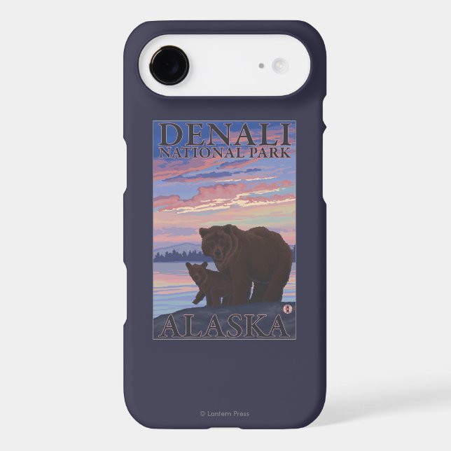 Bear and Cub - Denali National Park, Alaska Case-Mate iPhone Case (Back)