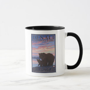 Bear and Cub - Denali National Park, Alaska Mug