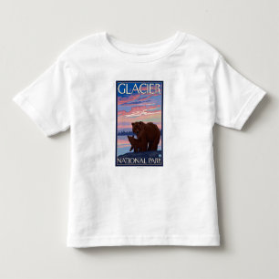 Bear and Cub - Glacier National Park, MT Toddler T-Shirt