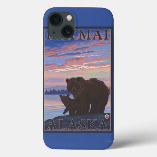 Bear and Cub - Katmai, Alaska iPhone 13 Case