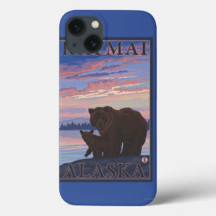 Bear and Cub - Katmai, Alaska iPhone 13 Case