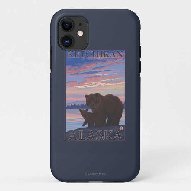 Bear and Cub - Ketchikan, Alaska Case-Mate iPhone Case (Back)