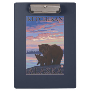 Bear and Cub - Ketchikan, Alaska Clipboard