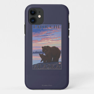 Bear and Cub - Latouche, Alaska iPhone 11 Case