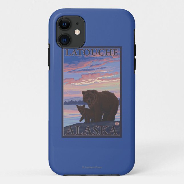 Bear and Cub - Latouche, Alaska Case-Mate iPhone Case (Back)