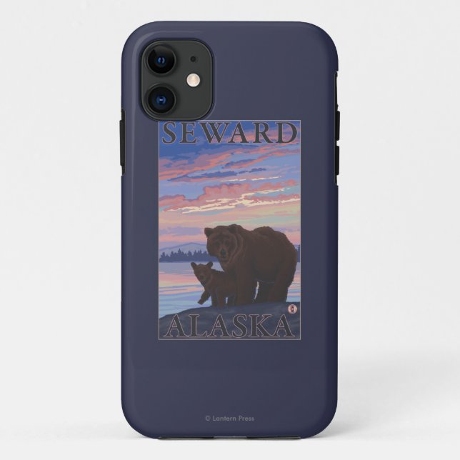 Bear and Cub - Seward, Alaska Case-Mate iPhone Case (Back)