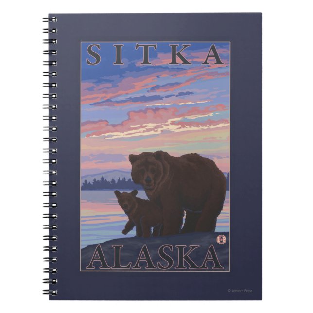 Bear and Cub - Sitka, Alaska Notebook (Front)