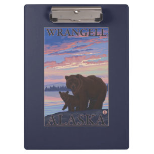 Bear and Cub - Wrangell, Alaska Clipboard