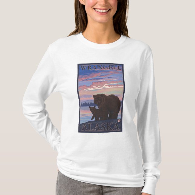 Bear and Cub - Wrangell, Alaska T-Shirt (Front)