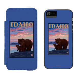 Bear and CubIdahoVintage Travel Poster Incipio Watson™ iPhone 5 Wallet Case